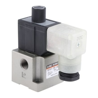 Picture of 3/2 Pneumatic Control Valve - Spring/Solenoid G 1/4 VT317 Series 240V ac, SMC, EVT317-7DZ-02F-Q