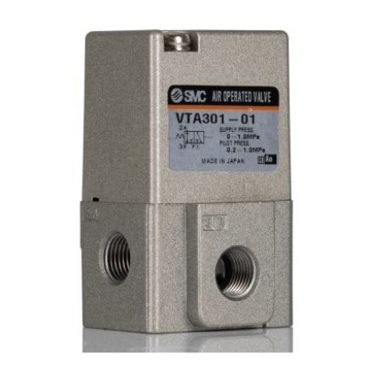 Picture of 3/2 Pneumatic Control Valve - Spring/Pilot Rc 1/8 VTA301 Series, SMC, VTA301-01