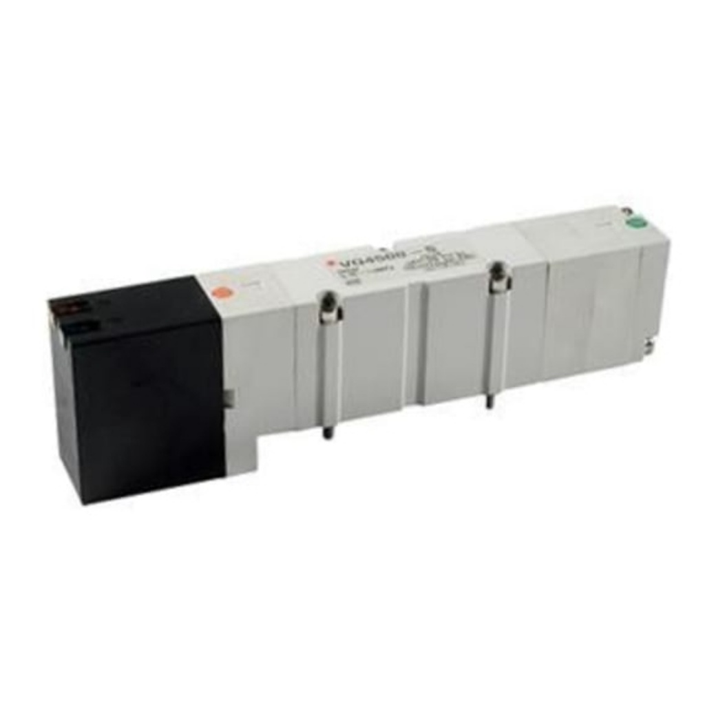 Picture of 2/2 Pneumatic Solenoid/Pilot-Operated Control Valve - Solenoid/Solenoid VQ Series 24V dc, SMC, VQ4201-5W1-Q
