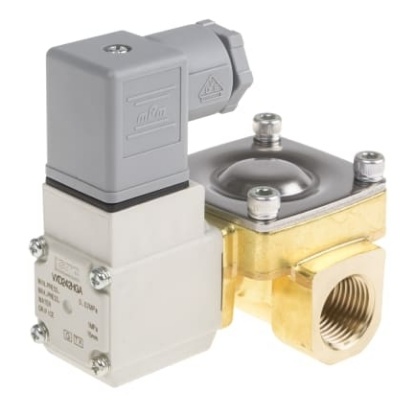 Picture of 2/2 Pneumatic Solenoid Valve - Solenoid/Pilot/Spring G 1/2 VXD Series 24V dc, SMC, VXD242HGA