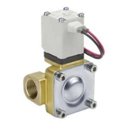 Picture of 2/2 Pneumatic Solenoid Valve - Solenoid/Pilot/Spring G 1 VXD Series 230V ac, SMC, VXD262NLA