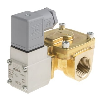 Picture of 2/2 Pneumatic Solenoid Valve - Solenoid/Pilot/Spring G 3/4 VXD Series 24V dc, SMC, VXD252LGA
