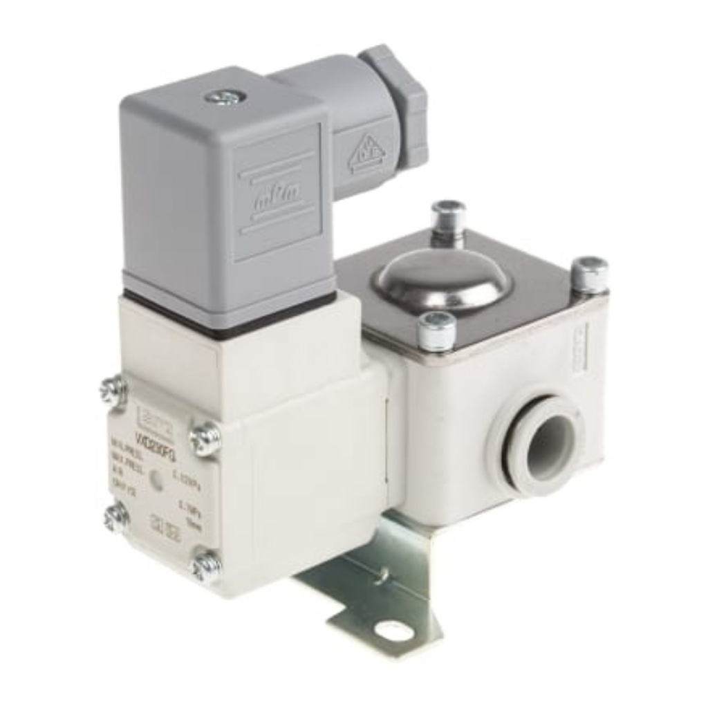 Picture of 2/2 Pneumatic Solenoid Valve - Solenoid/Pilot/Spring One Touch Fitting 12 mm VXD Series 24V dc, SMC, VXD230FG