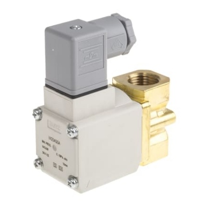 Picture of 2/2 Pneumatic Solenoid Valve - Solenoid/Spring G 1/2 VX23 Series 24V dc, SMC, VX234GGA