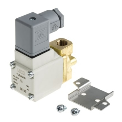 Picture of 2/2 Pneumatic Solenoid Valve - Solenoid/Spring G 1/4 VX22 Series 24V dc, SMC, VX222AGAXB