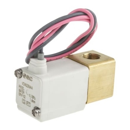 Picture of 2/2 Pneumatic Solenoid Valve - Solenoid/Spring G 1/8 VDW Series 24V dc, SMC, VDW22NAA