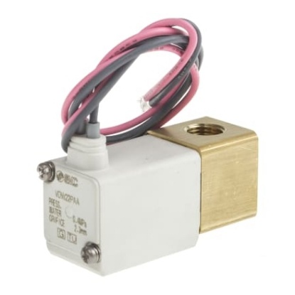 Picture of 2/2 Pneumatic Solenoid Valve - Solenoid/Spring G 1/8 VDW Series 24V dc, SMC, VDW22PAA