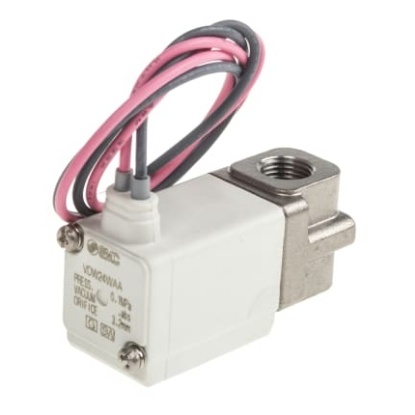 Picture of 2/2 Pneumatic Solenoid Valve - Solenoid/Spring G 1/8 VDW Series 24V dc, SMC, VDW24WAA