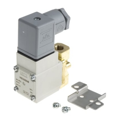 Picture of 2/2 Pneumatic Solenoid Valve - Solenoid/Spring G 1/8 VX21 Series 24V dc, SMC, VX212AGAXB