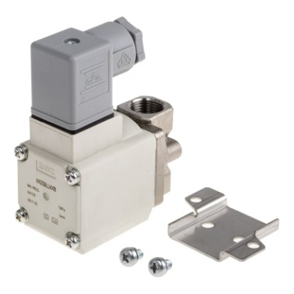 Picture of 2/2 Pneumatic Solenoid Valve - Solenoid/Spring G 3/8 VX23 Series 230V ac, SMC, VX232LLKXB
