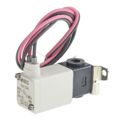 Picture of 2/2 Pneumatic Solenoid Valve - Solenoid/Spring M5 x 0.8 VDW Series 24V dc, SMC, VDW10AA