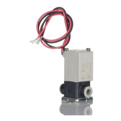 Picture of 2/2 Pneumatic Solenoid Valve - Solenoid/Spring One-Touch Fitting 6 mm VDW Series 24V dc, SMC, VDW20GA