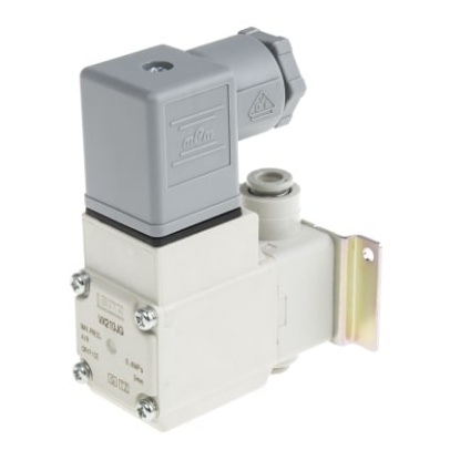 Picture of 2/2 Pneumatic Solenoid Valve - Solenoid/Spring One-Touch Fitting 6 mm VX21 Series 24V dc, SMC, VX210JG