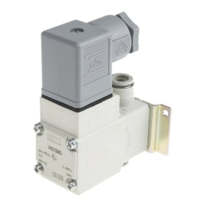 Picture of 2/2 Pneumatic Solenoid Valve - Solenoid/Spring One-touch Fitting 8 mm VX21 Series 24V dc, SMC, VX210MG