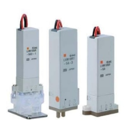 Picture of 2/3-Port Solenoid Valve for Chemical Liquids Pneumatic Solenoid Valve - Solenoid LVM10 Series, SMC, LVM105R-5A-Q