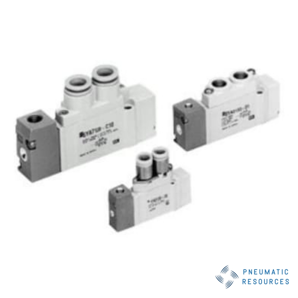 Picture of 2 Position Double Valve Pneumatic Solenoid Valve - Solenoid G 1/4 SYA5000 Series, SMC, SYA5120-01F-F2