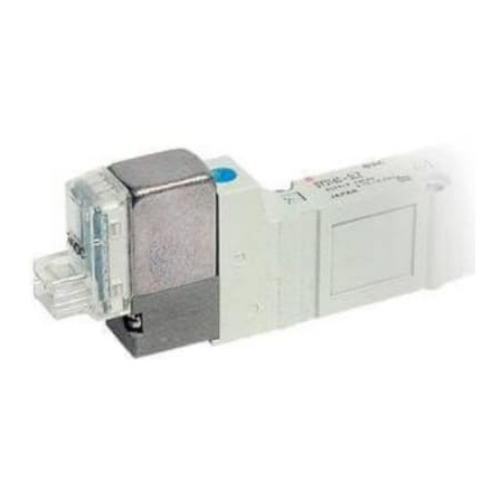 Picture of 2 Position Single Valve Pneumatic Solenoid Valve - Air One-touch Fitting 10 mm SY7000 Series, SMC, SY7140-5DZD-Q