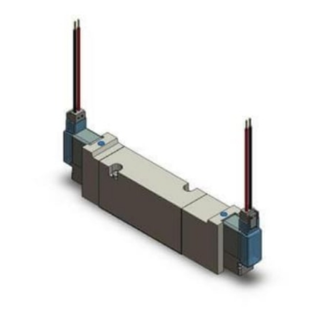 Picture of 2 Position Single Valve Pneumatic Solenoid Valve - Air Rc 1/8 VQZ1000 Series, SMC, VQZ1150K-5LO1-Q