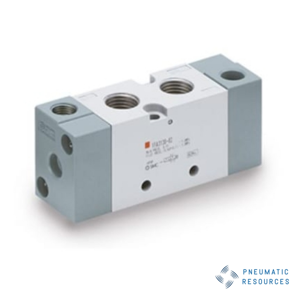 Picture of 2 Position Single Valve Pneumatic Solenoid Valve - Pneumatic Rc 1/4 VFA3000 Series, SMC, VFA3130-02