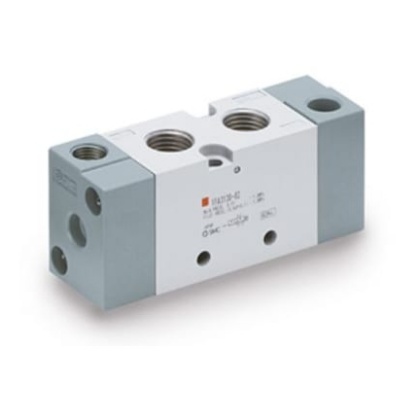 Picture of 2 Position Single Valve Pneumatic Solenoid Valve - Pneumatic Rc 1/4 VFA3000 Series, SMC, VFA3130-02