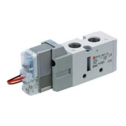 Picture of 2 Position Single Valve Pneumatic Solenoid Valve - Solenoid G 1/4 VF3000 Series, SMC, VF3133-5YO1-02F