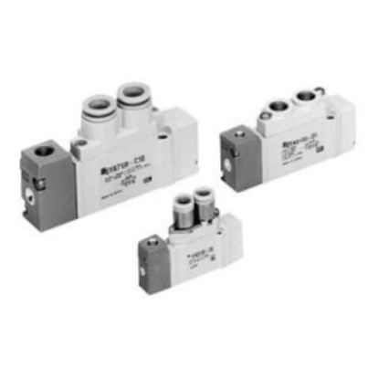 Picture of 2 Position Single Valve Pneumatic Solenoid Valve - Solenoid M5 x 0.8 SYA3000 Series, SMC, SYA3120-M5