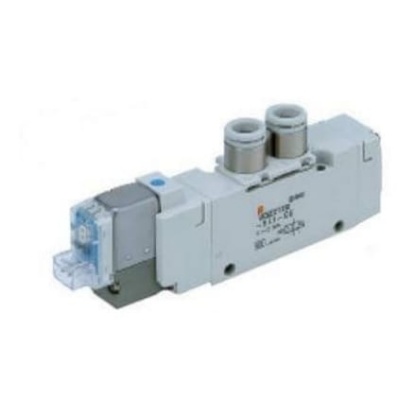 Picture of 2 Position Single Valve Pneumatic Solenoid Valve - Solenoid Rc 1/4 VQZ3000 Series, SMC, VQZ3121B-5YO1-02F-Q