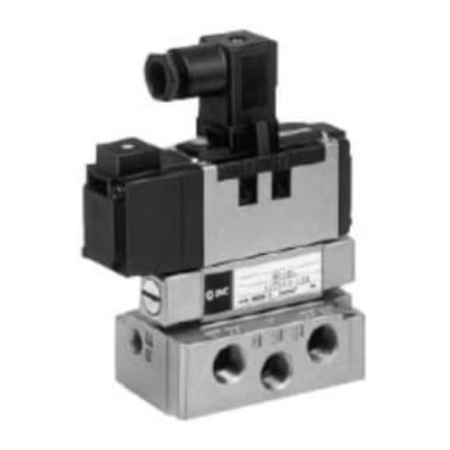 Picture of 2 Position Single Valve Pneumatic Solenoid Valve - Solenoid VS7-6 Series, SMC, VS7-6-FG-S-3-Q