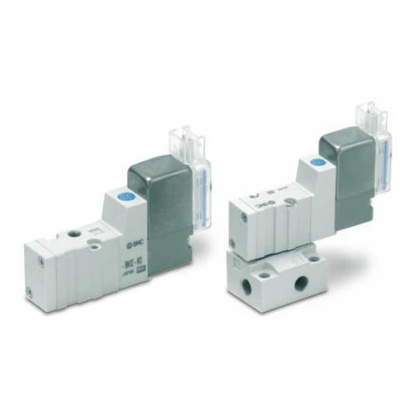 Picture of 3/2 Pneumatic Solenoid Valve - Pilot/Pilot Metric M5 SYJ500 Series 230V ac, SMC, SYJ512-4DZ-M5-Q