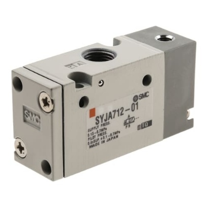 Picture of 3/2 Pneumatic Solenoid Valve - Pilot/Spring Rc 1/8 SYJA700 Series, SMC, SYJA712-01