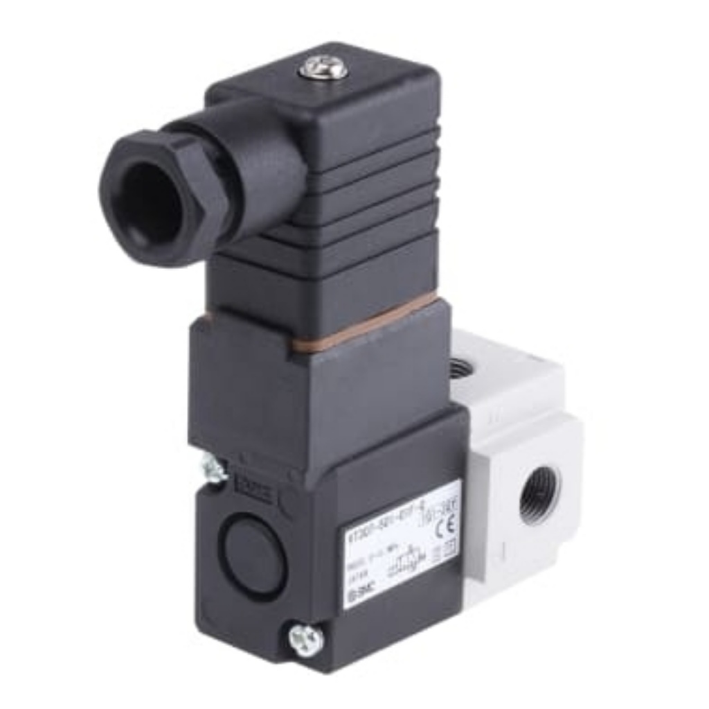 Picture of 3/2 Pneumatic Solenoid Valve - Solenoid/Solenoid G 1/8 VT307 Series 24V dc, SMC, VT307-5D1-01F-Q