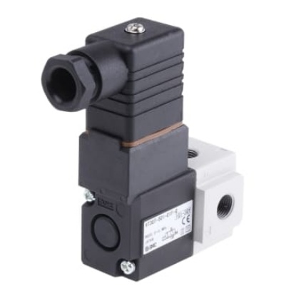Picture of 3/2 Pneumatic Solenoid Valve - Solenoid/Solenoid G 1/8 VT307 Series 24V dc, SMC, VT307-5D1-01F-Q