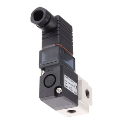 Picture of 3/2 Pneumatic Solenoid Valve - Solenoid/Solenoid G 1/8 VT307 Series 24V dc, SMC, VT307V-5DZ1-01F-Q