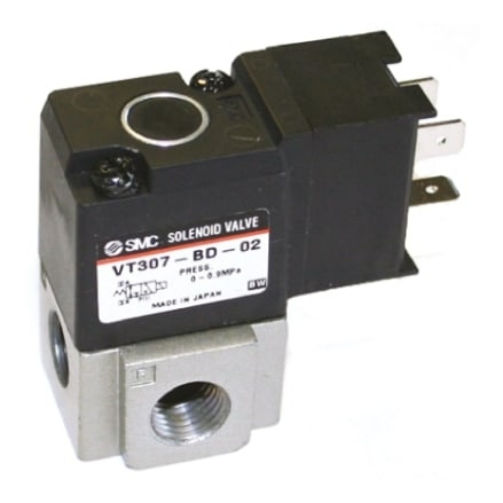 Picture of 3/2 Pneumatic Solenoid Valve - Solenoid/Solenoid G 1/8 VT307 Series 24V dc, SMC, VT307Y-5DO1-01F-Q