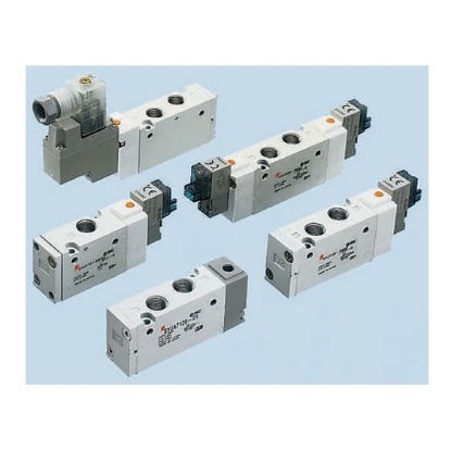 Picture of 3/2 Pneumatic Solenoid Valve - Solenoid/Spring G 1/8 SYJ700 Series 110V ac, SMC, SYJ712-3DZ-01F-Q