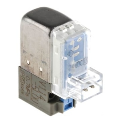 Picture of 3/2 Pneumatic Solenoid Valve - Spring/Solenoid V100 Series 24V dc, SMC, V114-5LOU