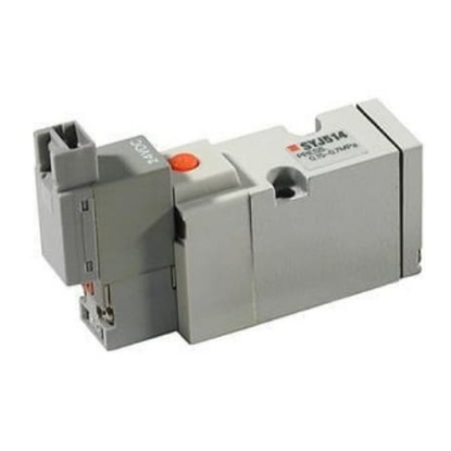 Picture of 3 port Solenoid Valve NC Pneumatic Solenoid Valve - Solenoid Metric M5 SYJ5000 Series, SMC, SYJ512M-5DO-M5-Q