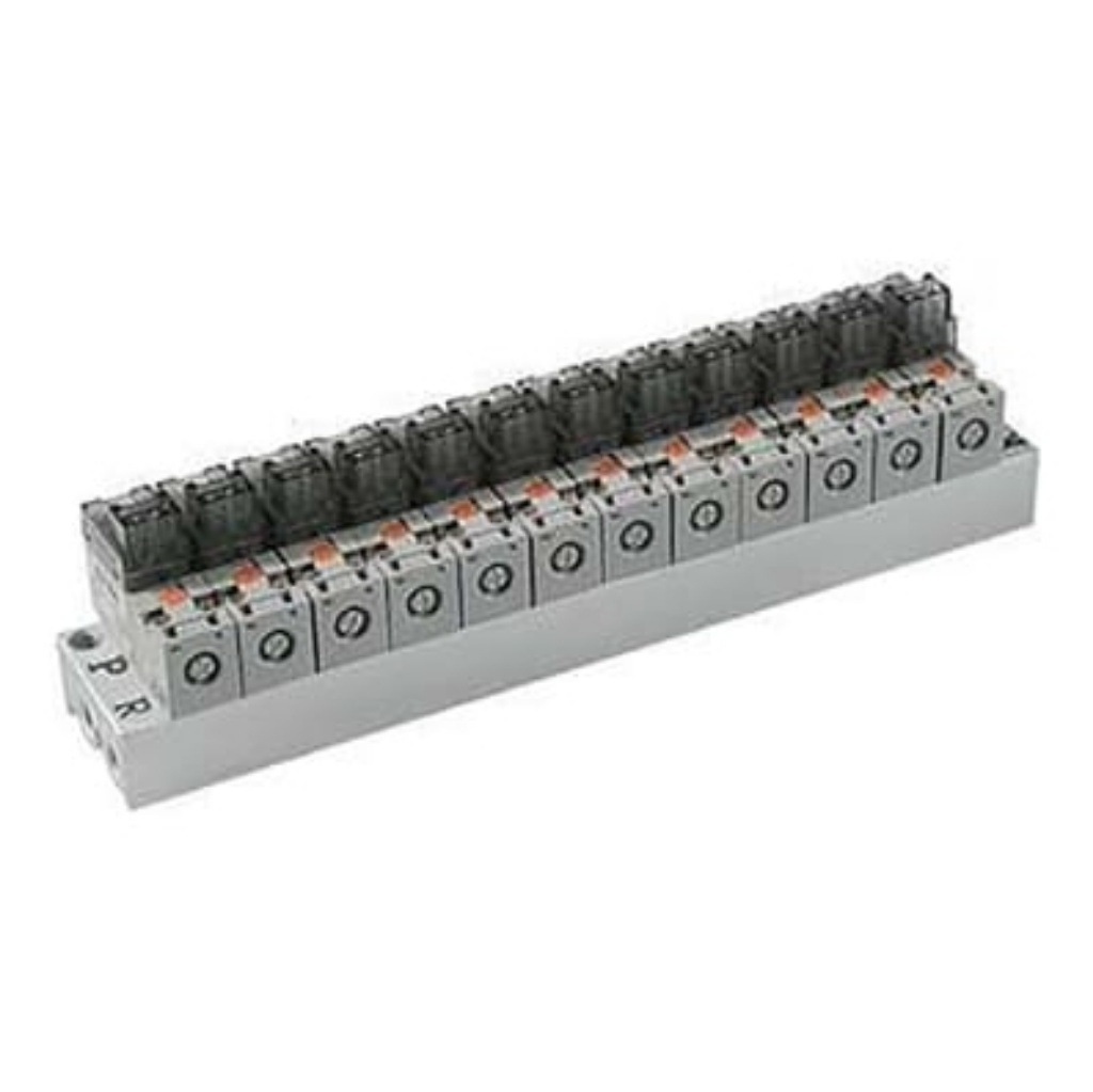 Picture of 4/2 Pneumatic Solenoid/Pilot-Operated Control Valve - Solenoid M5 x 0.8 SS3Y1 Series, SMC, SS3Y1-S41-04-M5-Q