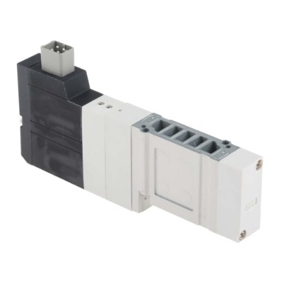 Picture of 4/3 Pneumatic Solenoid Valve - Solenoid/Solenoid SV1000 Series 24V dc, SMC, SV1A00-5FU