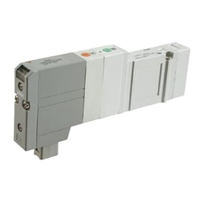 Picture of 4/3 Pneumatic Solenoid Valve - Solenoid/Solenoid SV Series 24V dc, SMC, SV1A00-5FU-C-C6
