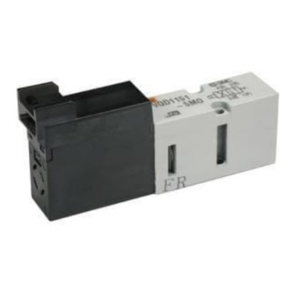 Picture of 4 Port Solenoid Valve Pneumatic Solenoid Valve - Air Metric M5 VQD1000 Series, SMC, VQD1151-5MO-M5-Q