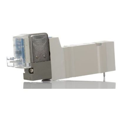 Picture of 5/2 Pneumatic Control Valve - Solenoid/Pilot SY3000 Series 24V dc, SMC, SY3140-5LOU-Q