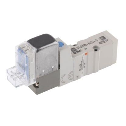 Picture of 5/2 Pneumatic Control Valve - Solenoid/Pilot SYJ3000 Series 24V dc, SMC, SYJ3140-5LOU-Q