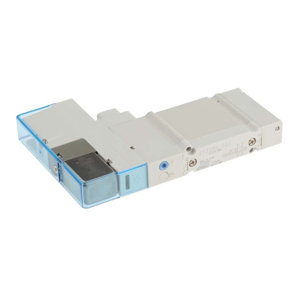 Picture of 5/2 Pneumatic Solenoid/Pilot-Operated Control Valve - Pilot/Pilot SY3000 Series 24V dc, SMC, SY3100-5U1