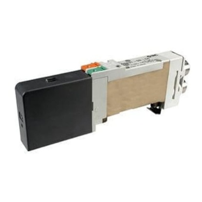 Picture of 5/2 Pneumatic Solenoid Valve - One-Touch Fitting 6 mm SQ2131N Series 24V dc, SMC, SQ2131N-51-C6-Q