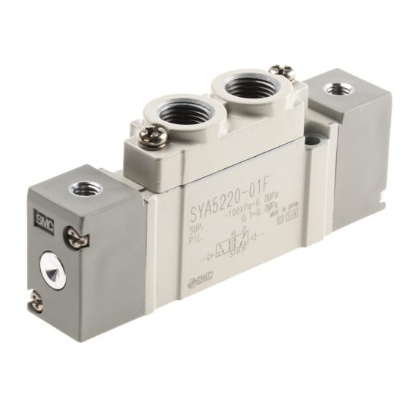 Picture of 5/2 Pneumatic Solenoid Valve - Pilot/Pilot G 1/8 SYA5000 Series, SMC, SYA5220-01F