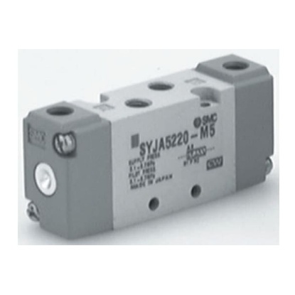 Picture of 5/2 Pneumatic Solenoid Valve - Pilot/Pilot Metric M5 SYJA5000 Series, SMC, SYJA5220-M5