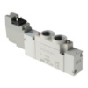 Picture of 5/2 Pneumatic Solenoid Valve - Solenoid/Pilot G 1/4 SY7000 Series 24V dc, SMC, SY7120-5YO-02F-Q