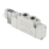 Picture of 5/2 Pneumatic Solenoid Valve - Solenoid/Pilot G 1/8 SY5000 Series 24V dc, SMC, SY5120-5LOU-01F-Q