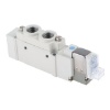 Picture of 5/2 Pneumatic Solenoid Valve - Solenoid/Pilot G 1/8 SY5000 Series 24V dc, SMC, SY5120-5LOU-01F-Q